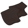 2 pieces [1 pair] black (with holes)