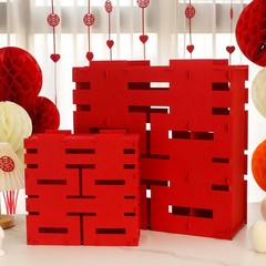 結婚式の立体喜字の置物のウェディングルームの配置