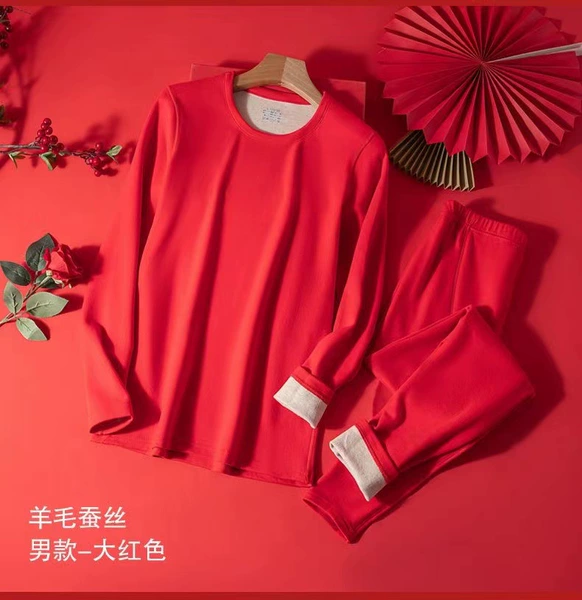 Classic red silk women's