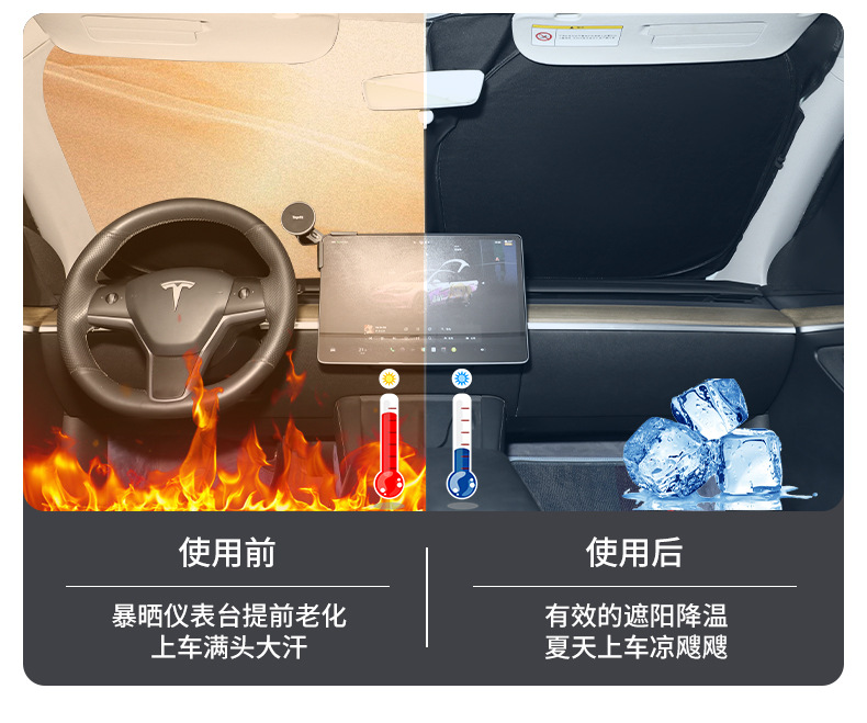 Cross-Border Foreign Trade Tesla-Specific Sunshade Privacy Curtain Tesla Full-Vehicle Sunshade Camper Car Sleeping Privacy Curtain
