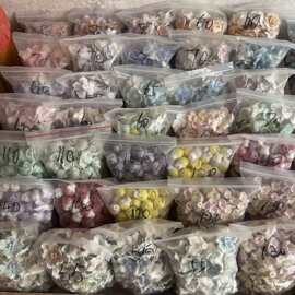 清仓处理特惠价陶瓷小花景德镇摆摊手工花无花杆批发价