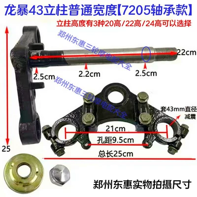 Other Electric Vehicle Accessories, Electric Tricycle 31/33/37/43 Thick - 43-thick-column-shaft-model-set-22cm-7205-bearing-model