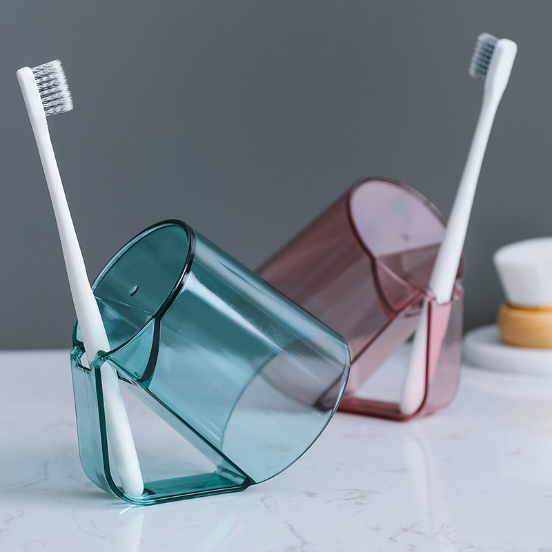Mouthwash Use, Simple Wash With Handle, Transparent Cup, Creative Toothbrushing Cup For Home Use_voghion.com