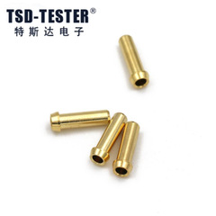 Small copper-plated gold banana plug adapter 28.111