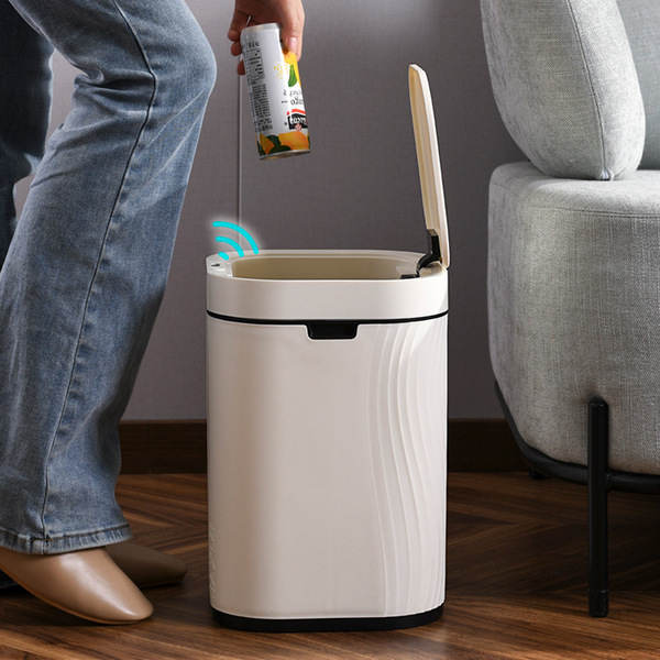 square smart induction garbage can for home use