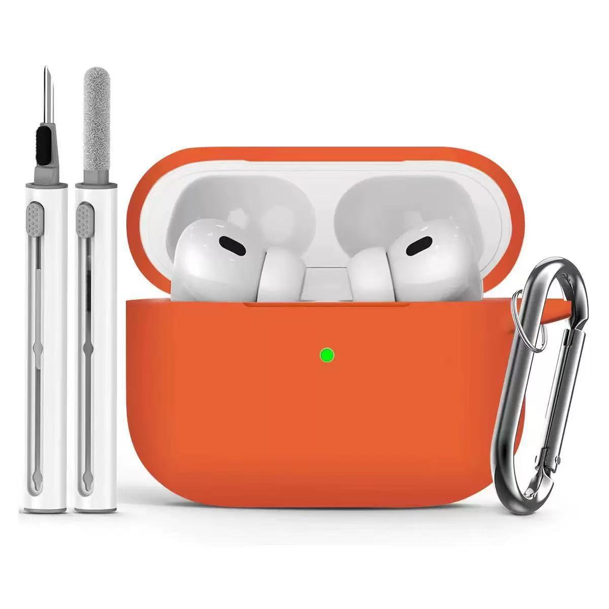 Funda Protectora de Silicona de una Pieza para Apple Airpods Pro3 2025, Color Puro, para Auriculares Bluetooth