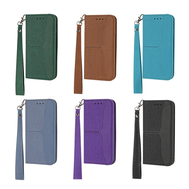 Foreign Trade Suitable for iPhone 17 Pro Max Skin-Feel Woven Texture Card-Insert Flip Leather Case Apple 16 Strong Magnetic Splicing Shell Foreign Trade Suitable for iPhone 17 Pro Max Skin-Feel Woven Texture Card-Insert Flip Leather Case Apple 16 Strong Magnetic Splicing Shell