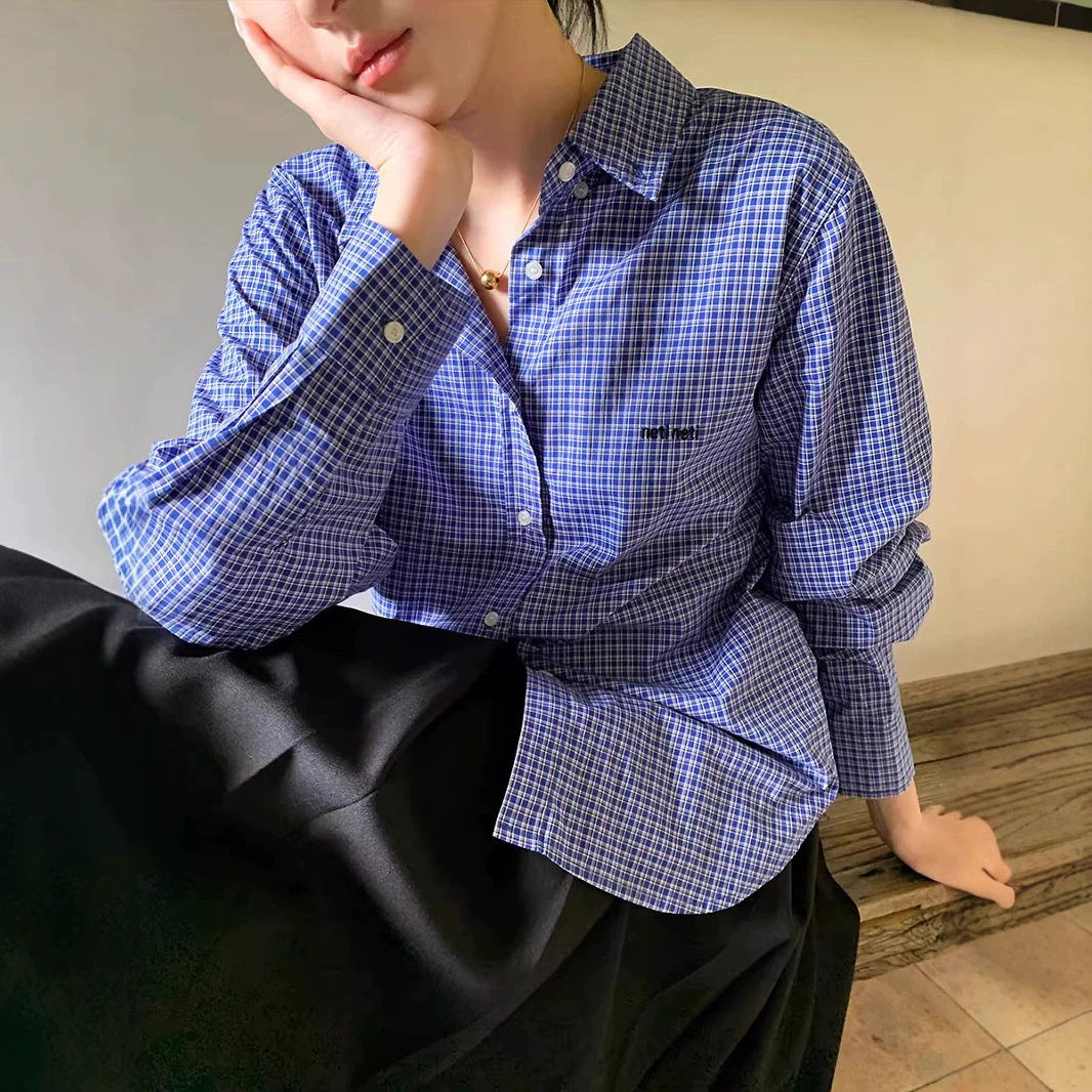 24 осенние карамельные клетчатые рубашки MM