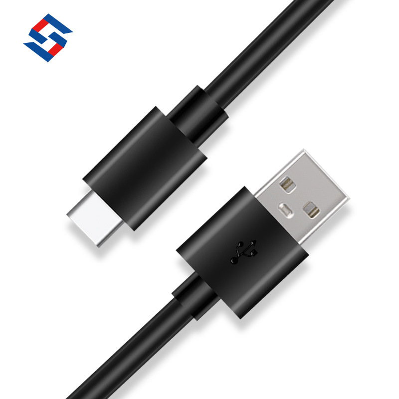 Nueva inyección de moldeo de PVC TYPE-C cable de datos al por mayor aplicable a Huawei Android typec teléfono móvil cable de carga