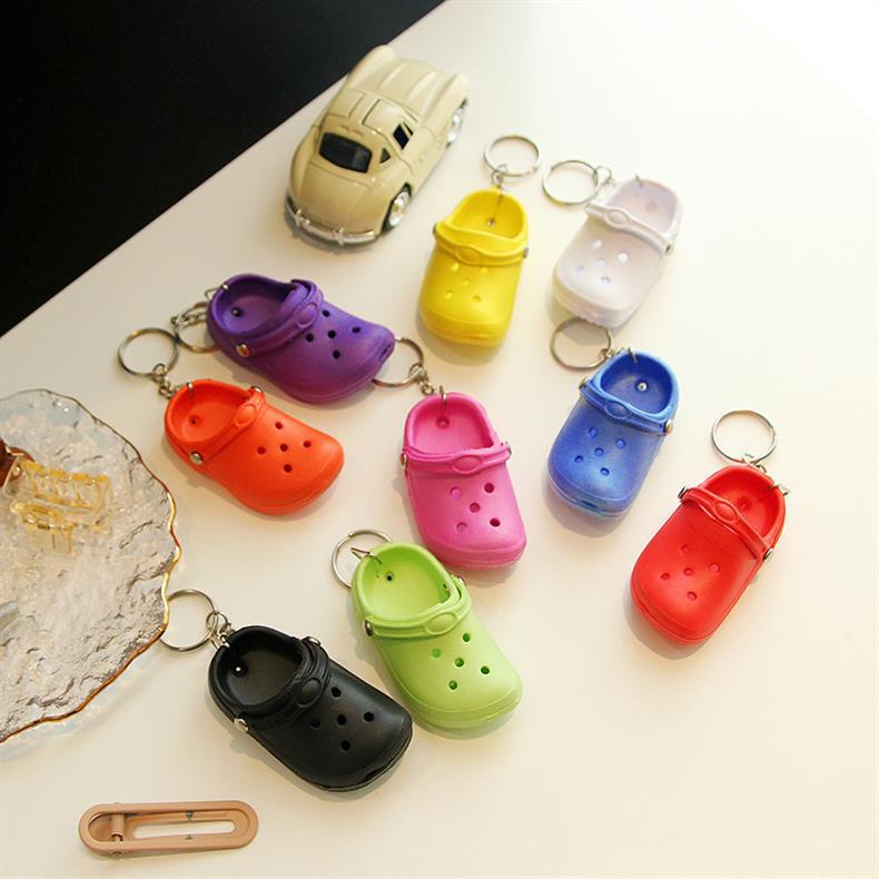 Cute Shoe Plastic Unisex Bag Pendant Keychain display picture 21