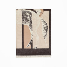 【样板房装饰围巾】衣帽间卧室意式轻奢仿羊绒围巾软装陈列品摆件