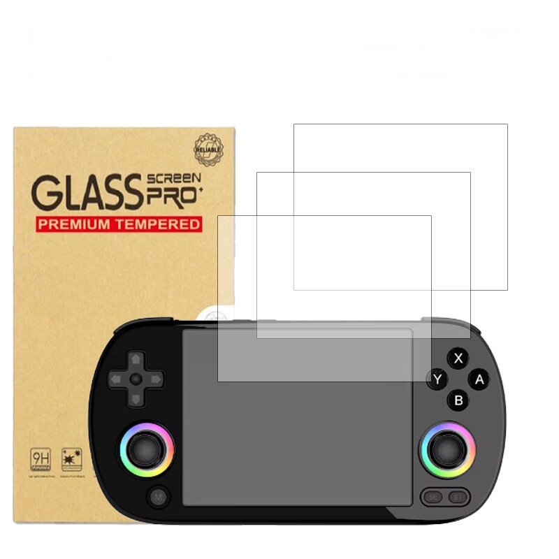Zhou Ge Rg40Xxh Game Console Protective Film Rg40Xx H Handheld Console Tempered Film 9H High-Definition Film