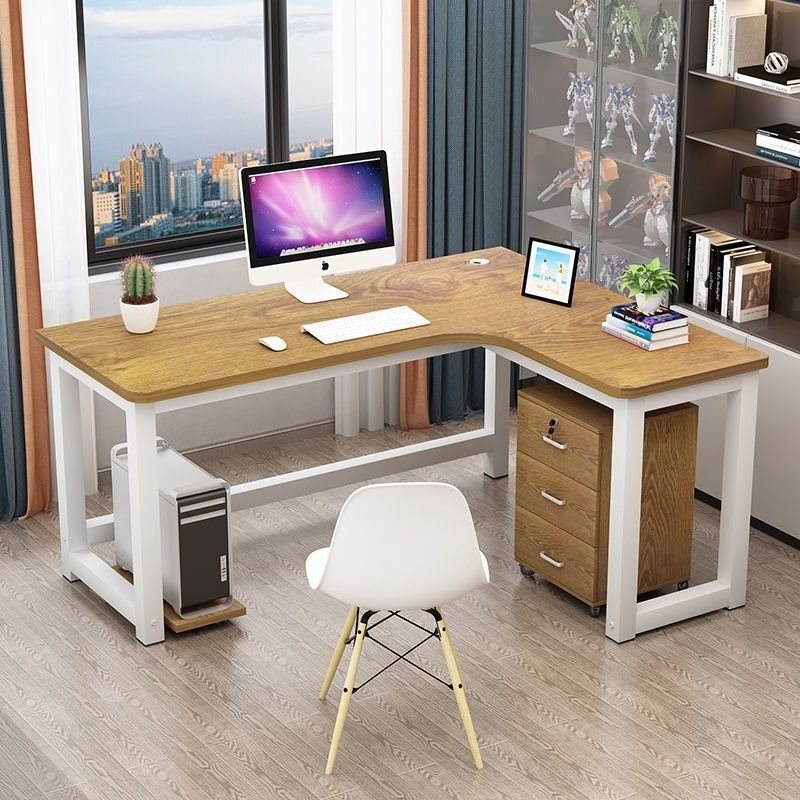 Turning corner desk bedroom storage computer desk desk corner student writing desk L desk desktop table