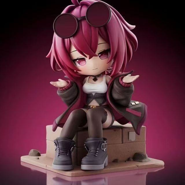 앉은 자세 미소녀 피규어 14cm PVC 책상 장식 소장용 선물