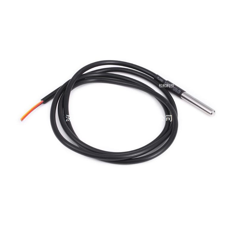 不锈钢封装 防水型DS18b20温度探头 温度传感器18B20 1米/2米/3米