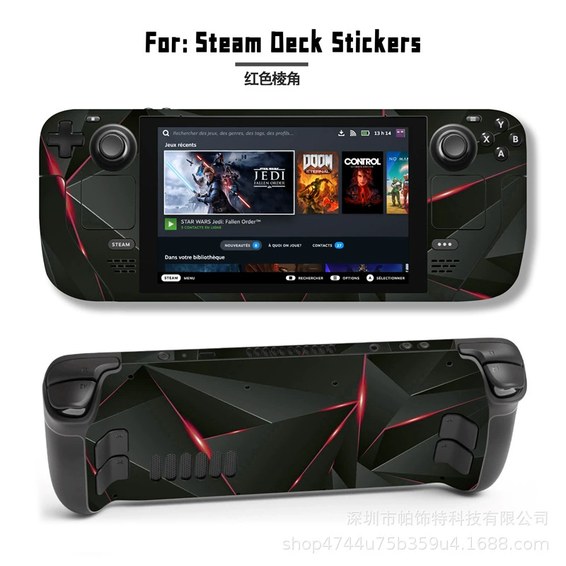 Подходит для наклейки Steam Deck, наклейка на Steam Deck Patch, Steam Panda, вручную, персональный пиксель