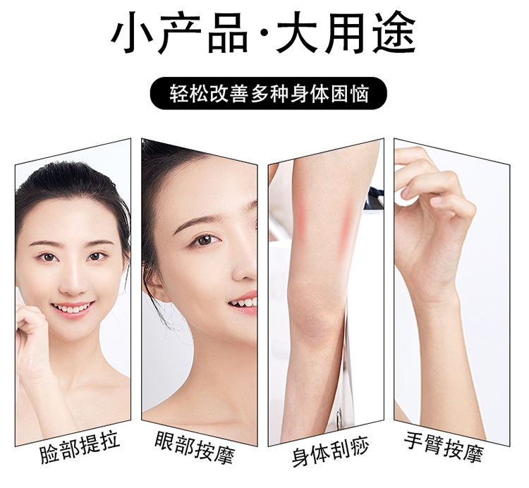 Wholesale natural jade powder crystal cylinder scraping board massage rod face roller jade set universal for full body