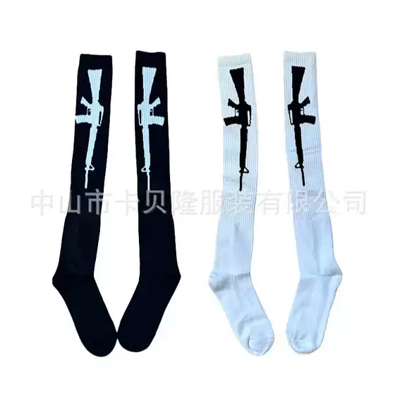 2025 New Unisex Mid-Calf Athletic Casual Socks with AK Print Trendy Wholesale