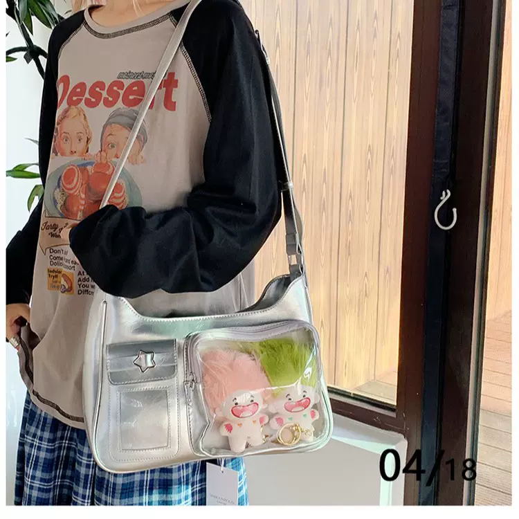 二次元娃痛包小卡版小众设计感大食量单肩包包通勤日常斜挎包包女