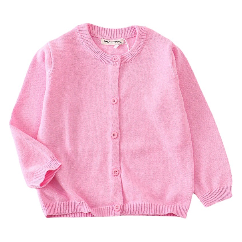 2025 New Original Children's Clothing Cardigan Toddler Sweater European and American Popular Pure Cotton Baby Sweater for Men and Women