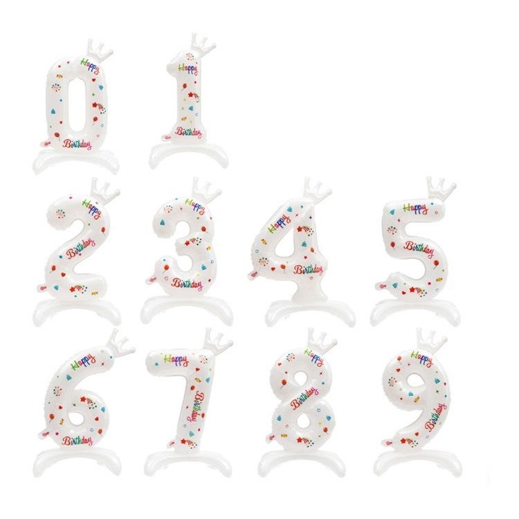 White digital children's balloon