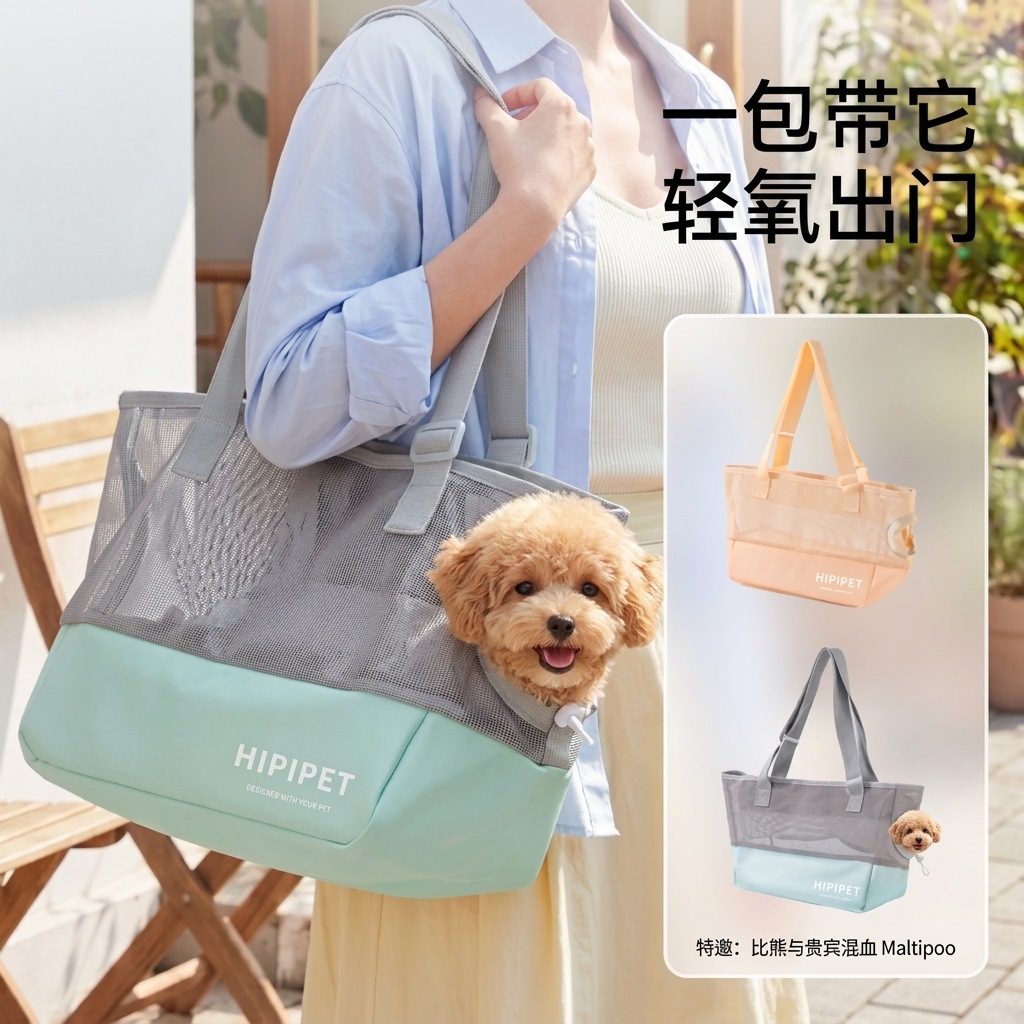 Nuevo tipo de bolsa para mascotas, bolsa para perros transpirable, bolsa portátil para gatos, bolsa de hombro para mascotas generales, bolsa de mochila