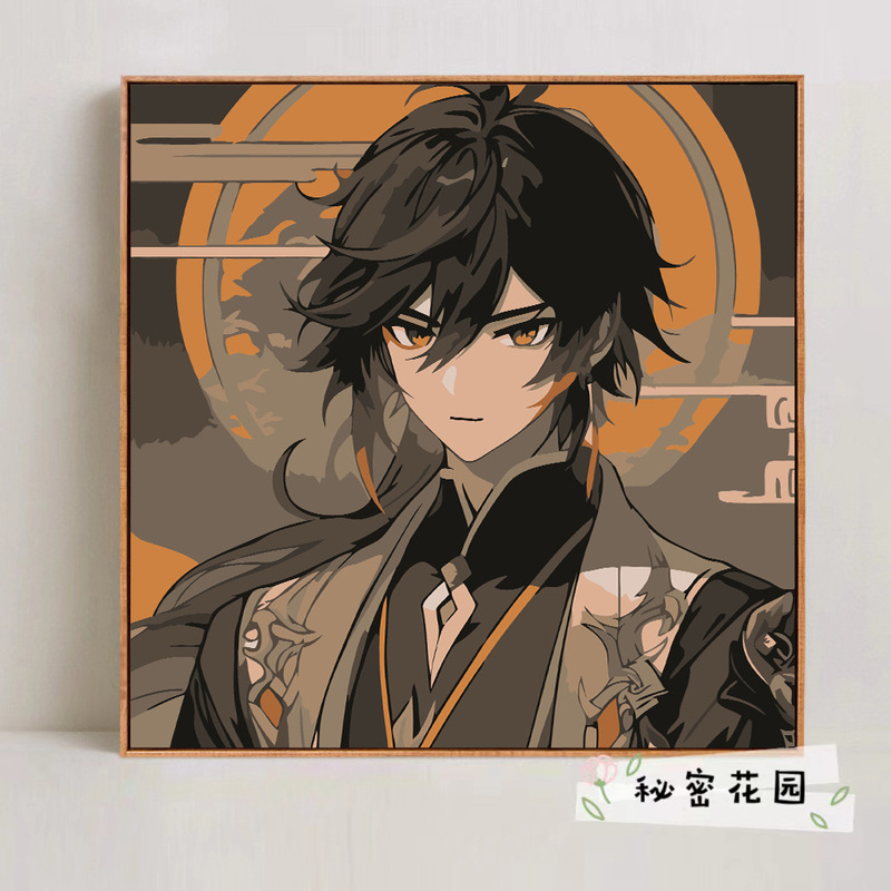 蝶デジタル油絵 diy 着色油絵子供の手描き蝶装飾絵画装飾品メーカー卸売|undefined