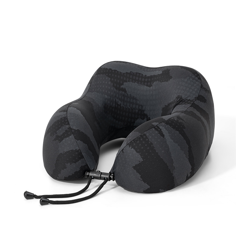 Verano helado sensación fría protección de cuello almohada en forma de U portátil almacenable memoria almohada de cuello de algodón almohada de avión almohada al por mayor existencias
