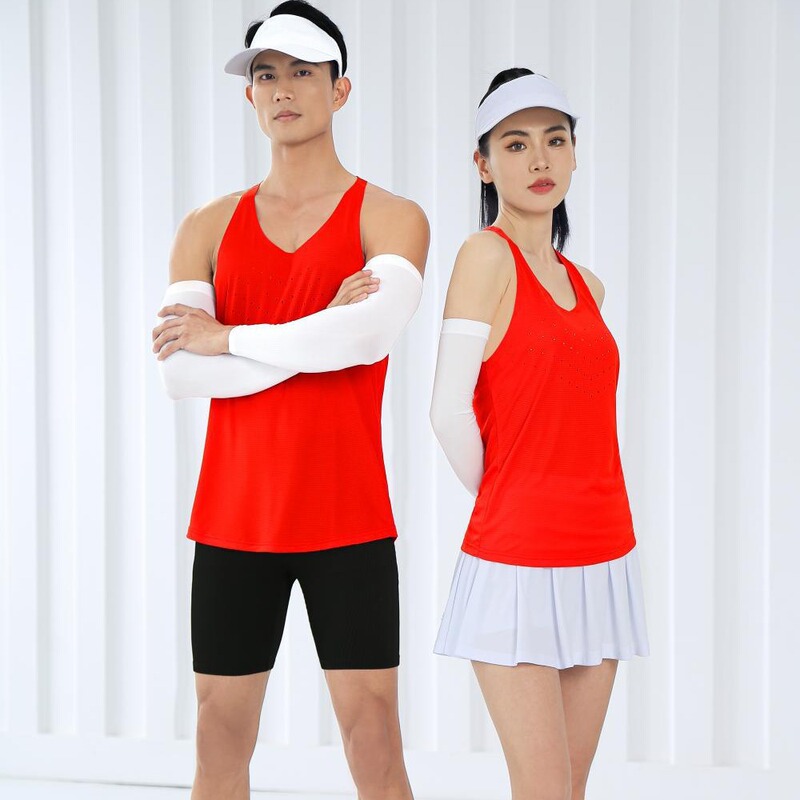 Directly Approved by the Manufacturer, 2024 Spring/Summer Hengleda Sports Vest with Narrow Back, Thin Shoulder Straps, Reflective Strips, Running Top, Quick-Dry Vest