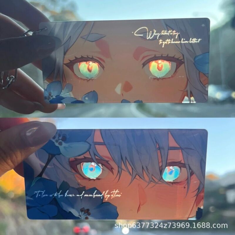 New Anime Peripheral Furiyan Acrylic Eyes Keychain High-Looking Backpack Pendant for Best Friend