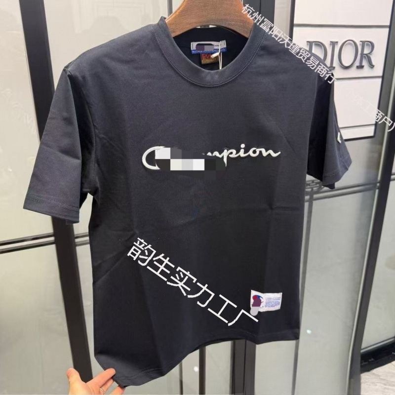 High-End Champion 91 Collaboration with Evis, New Summer Season Men's Short-Sleeve Crew Neck Top, Popular Luxury Short-Sleeve T-Shirt