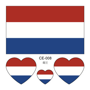 Colección completa de banderas nacionales Spot Juegos del Día Nacional Pegatinas de bandera de amor Pegatinas de tatuajes Pegatinas faciales impermeables para hombres y mujeres Pegatinas de actividad