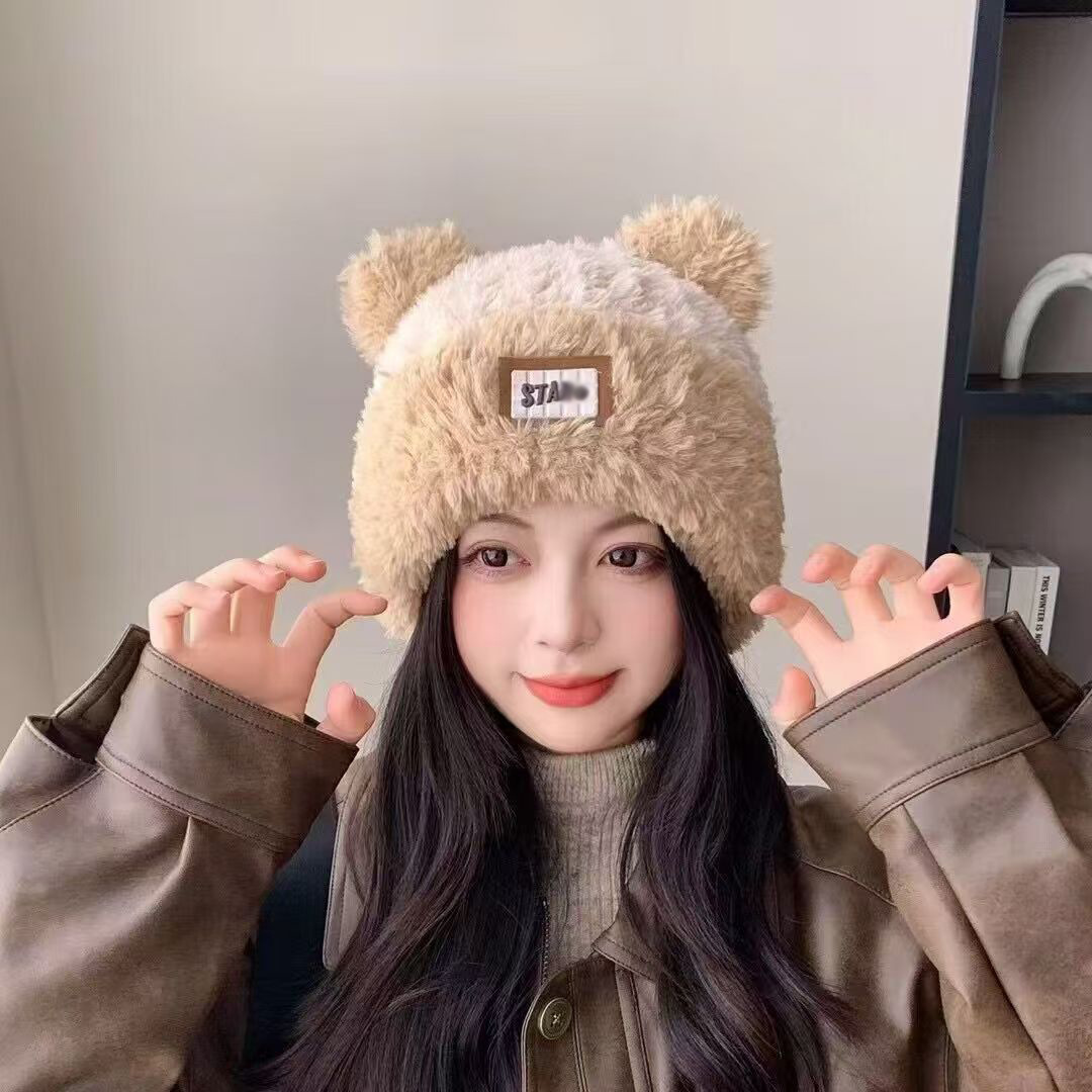 플러시 ST 로고 [카키]