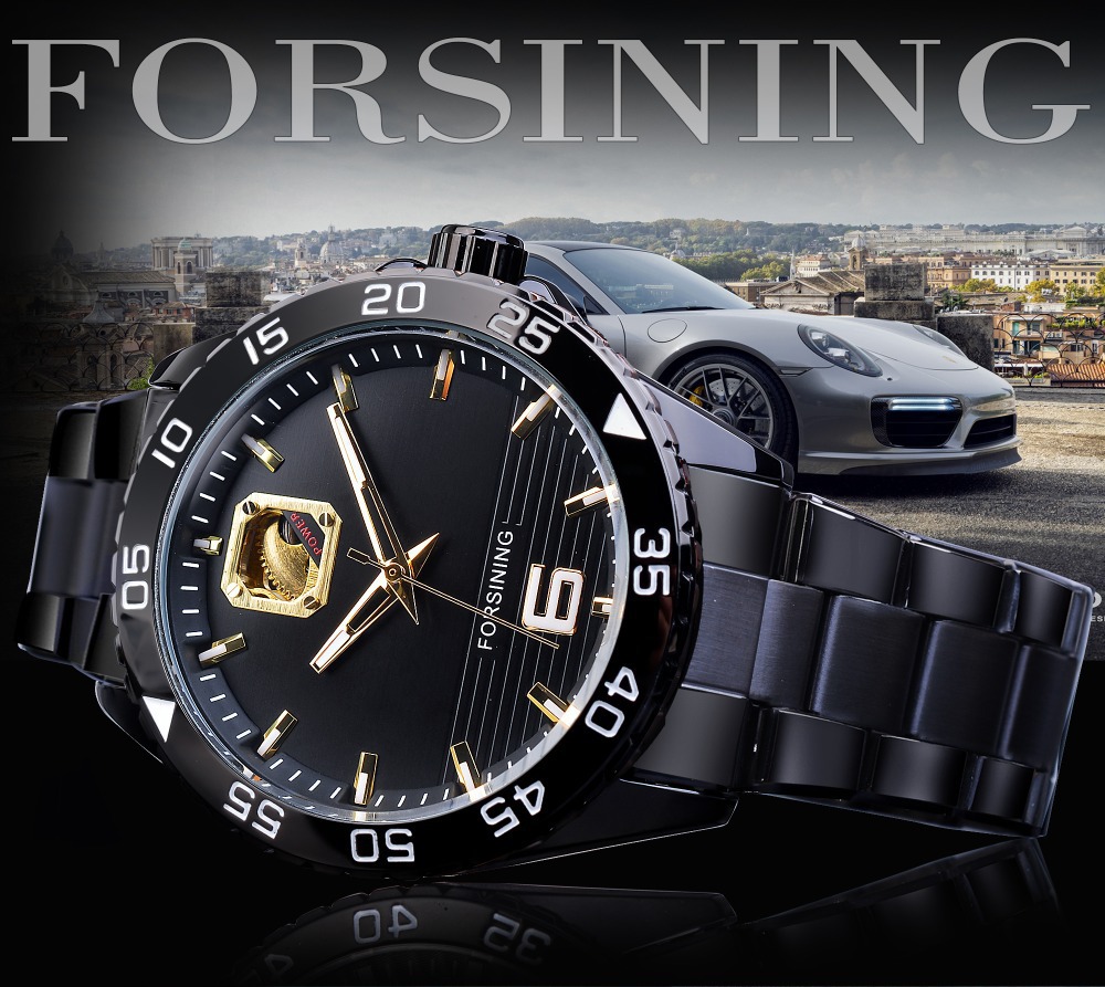 Men's Skeleton Mechanical Watch Automatic Casual Style Luxury_voghion.com