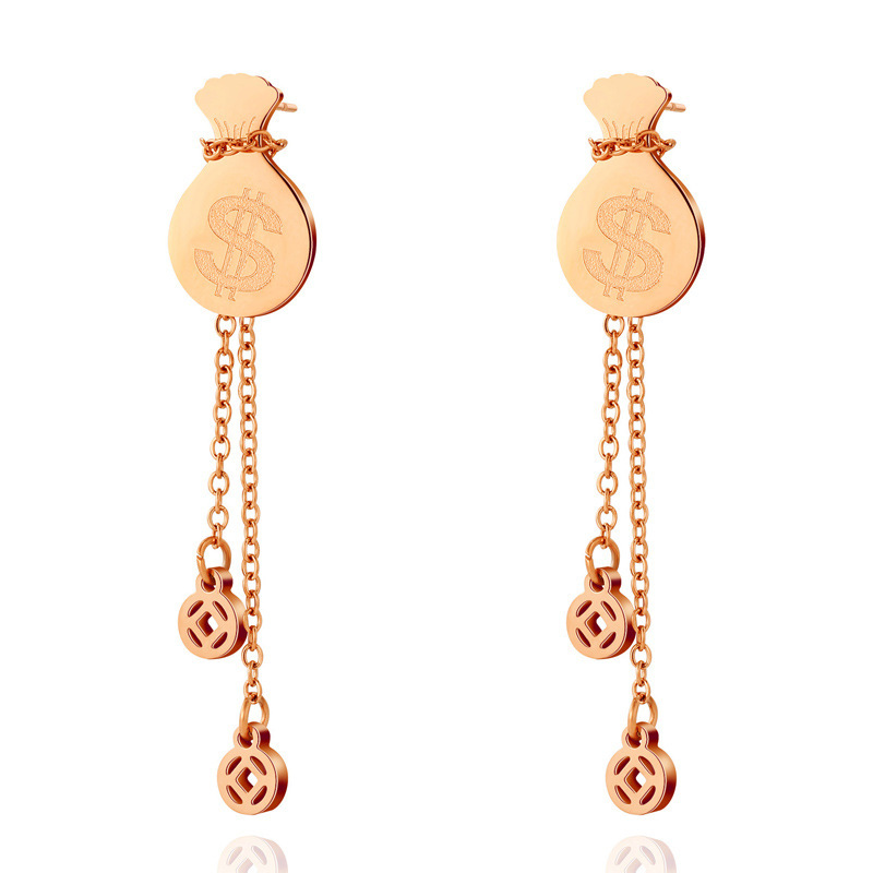 Oferta especial experiencia europea y americana joyería de acero titanio vacío galvanoplastia no decoloración no alérgica joyería pendientes collar fábrica al por mayor