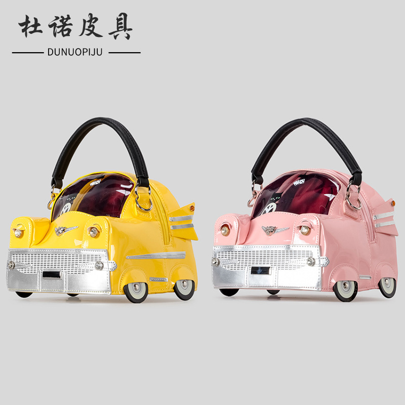 クリエイティブかわいい車の形のハンドバッグストリートクールな特殊な形のバッグシングルショルダーメッセンジャーバッグ工場卸売|undefined