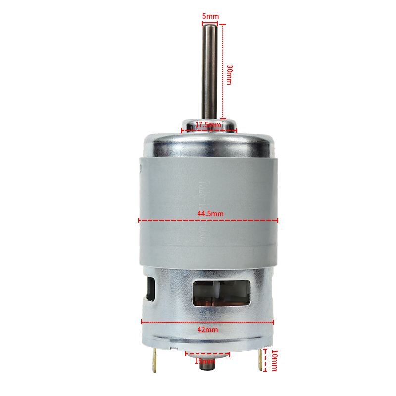 775双滚珠12V24V通用电动水泵割草机微型马达现货加长轴电机|undefined