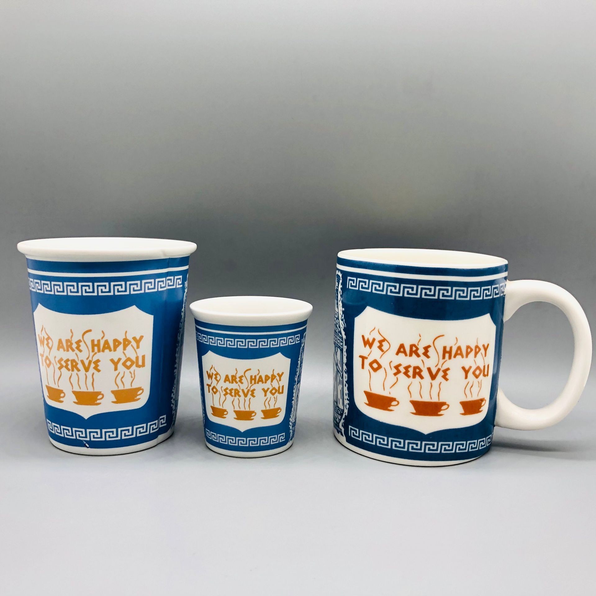 We Are Happy To Serve You Ceramic Coffee Cup New York Iconic Paper Cup