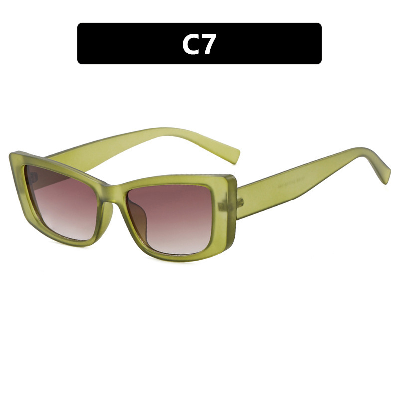 Nuevas gafas de sol de ojo de gato de marco pequeño retro con bisagra de metal para hombres y mujeres, gafas de sol de sombra callejera de alta gama Sunglass