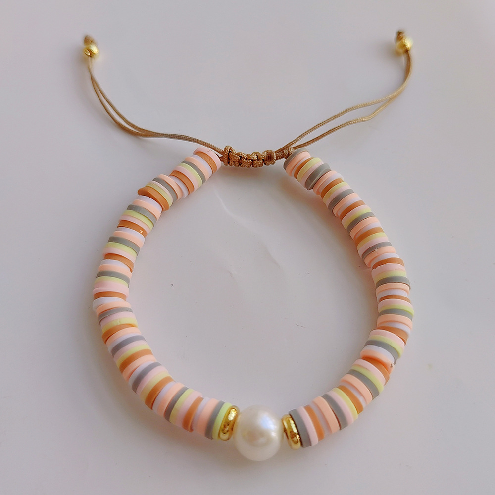 1 Piece 1 Set Casual Geometric Pearl Knitting Womenu0027S Bracelets