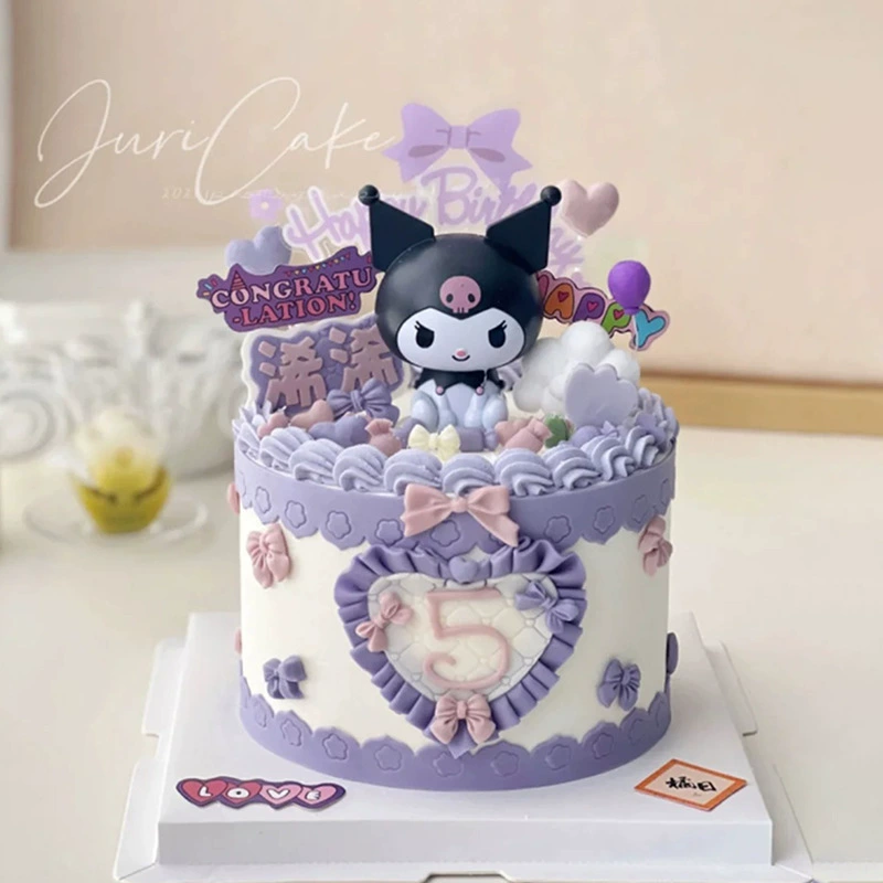 Xiaohongshu is the same cute Kuromi cake decorative ornament net red girl girl birthday party dressing plug -in