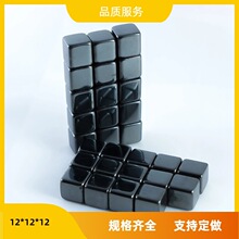 磁吸魔方磁铁F12*12*12黑环氧树脂儿防水耐腐蚀吸铁石小方块