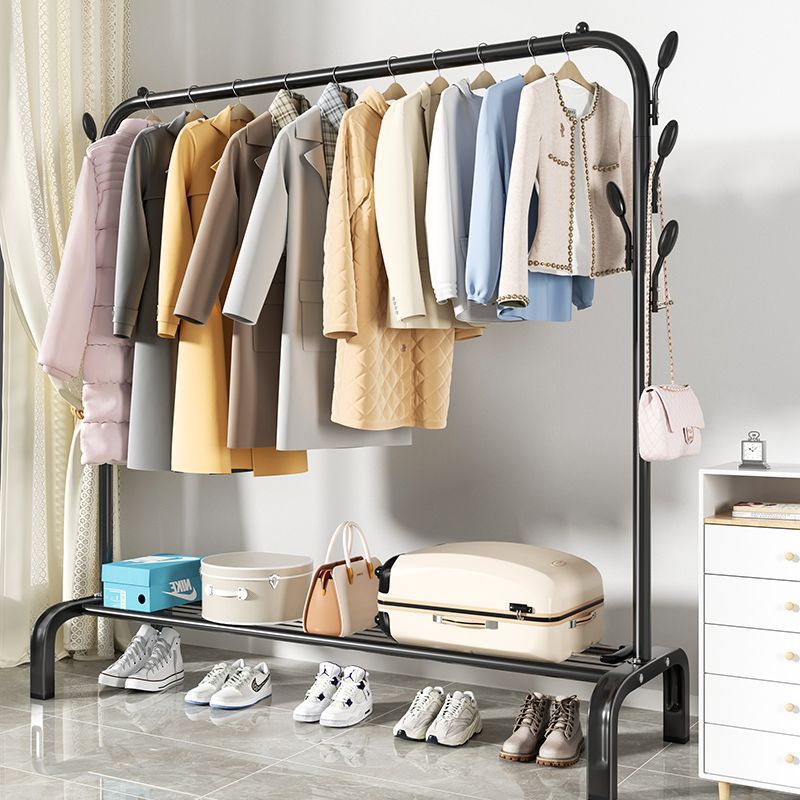 Clothes Hanger Floor-Standing Vertical Thickened Strong Clothes Hanger Removable Bedroom Clothes Rack Balcony Simple Drying Clothes Hanger