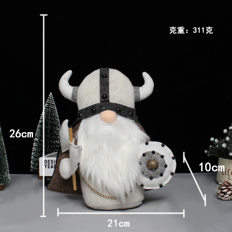 跨境独立站爆品新品Viking Warrior Gnome doll 维京勇士侏儒玩偶详情16