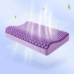 Tpe枕の首の枕のペクチンの枕の頚椎の枕の無圧力の圧力の枕の水の洗浄ネットの赤い同型の枕の枕の芯の卸売り