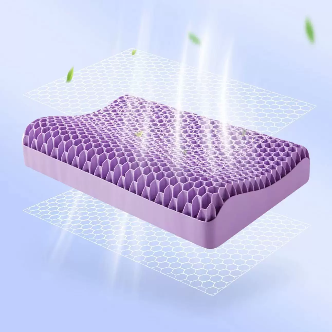 TPE枕头护颈枕 果胶枕颈椎枕无压释压枕水洗网红同款枕头枕芯批发