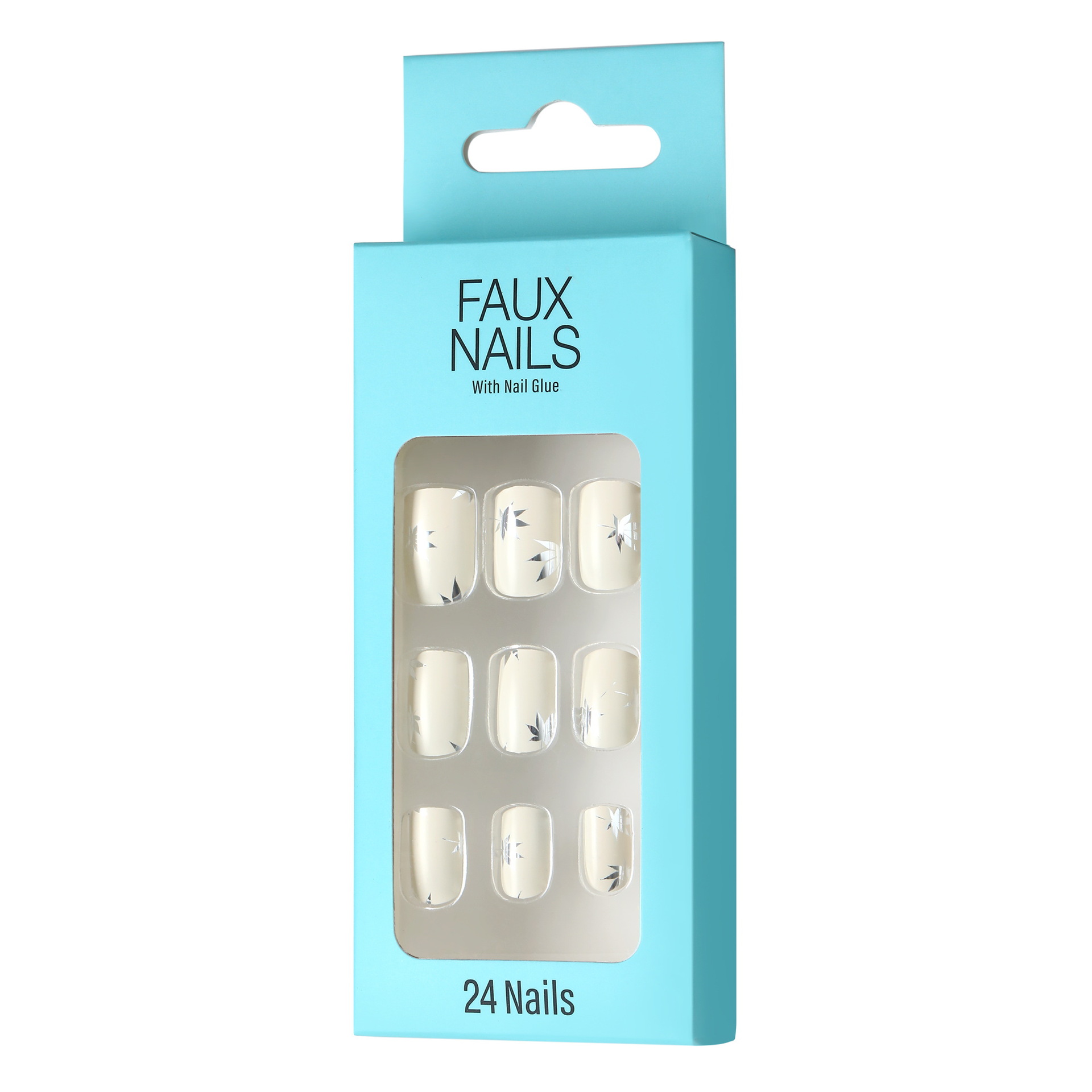 Maple leaf, fake nails, nail stickers, 2023, European style