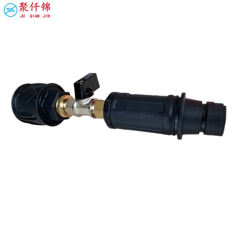 Cross-border sources of goods are suitable for quick insertion of 8/9mm universal adapter for water gun and high pressure pipe of Liqi Bosch car washer.