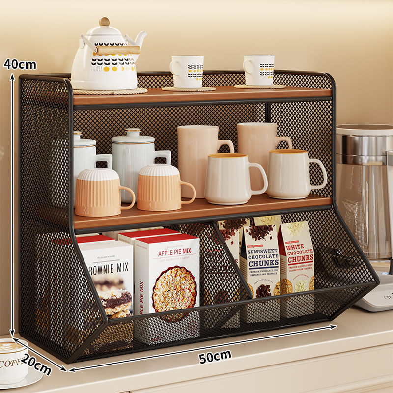 Estante Multicapa Organizador de Tazas de Escritorio