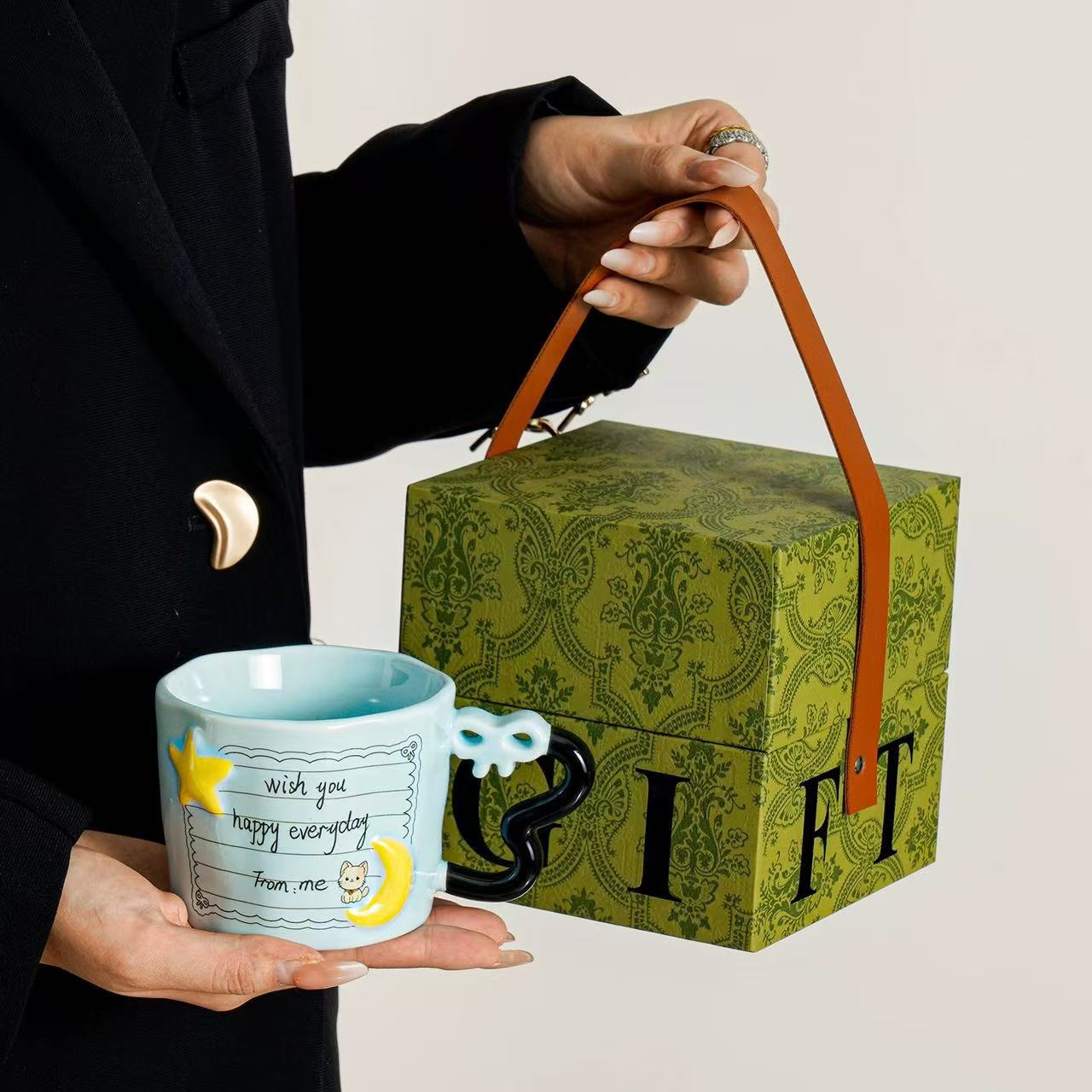 Tazas de niñas de alto valor facial, tazas de agua de alta calidad, regalos de mano, eventos de apertura, cajas de regalo para clientes. image 9